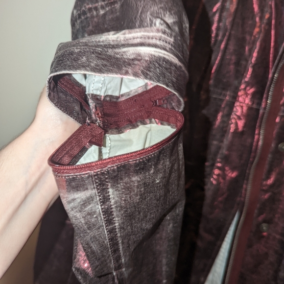 Opening Ceremony Metallic Hooded Rain Jacket - Picture 5 of 10